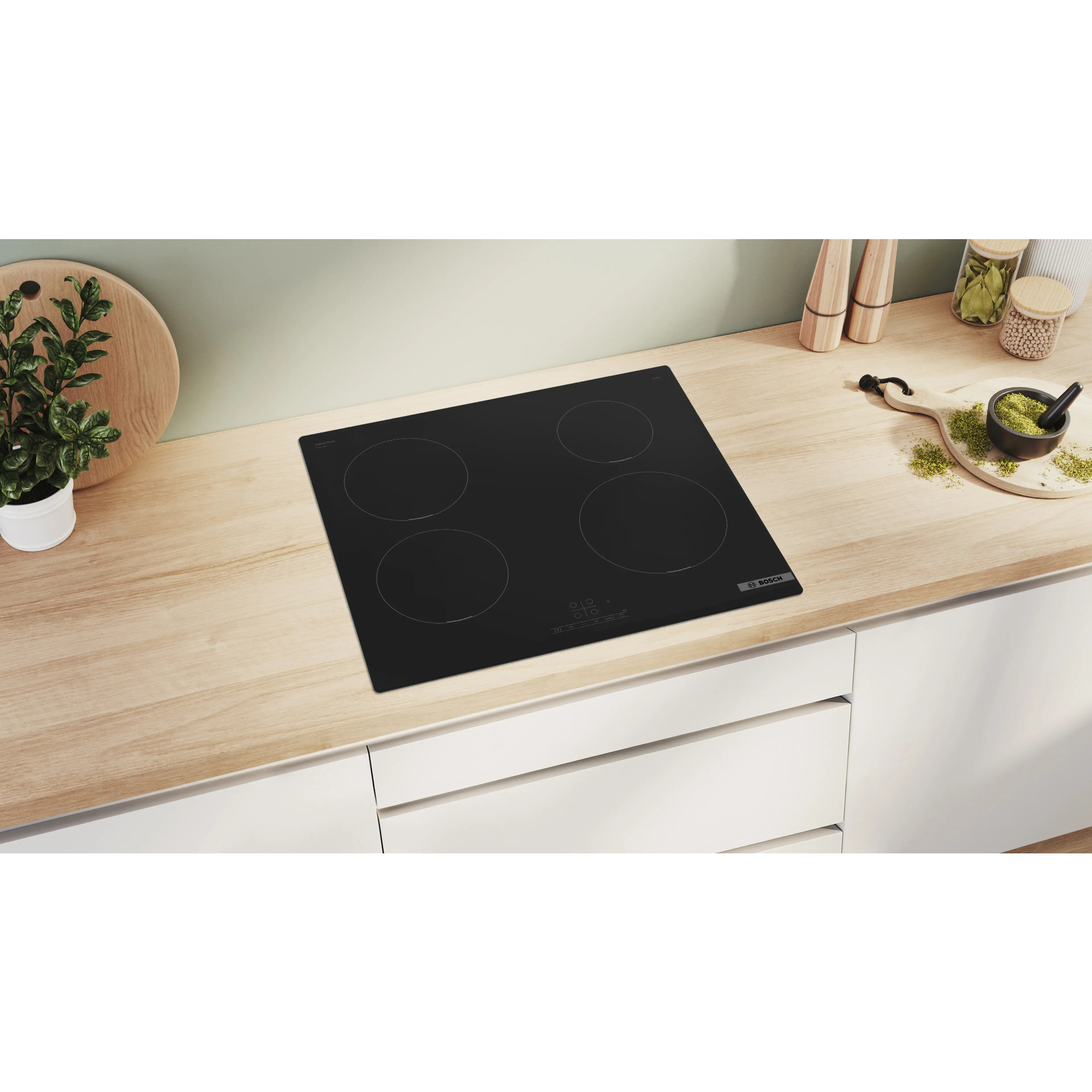 Варочная панель индукционная Bosch PIE611BB5E, черный в TehnoAdept