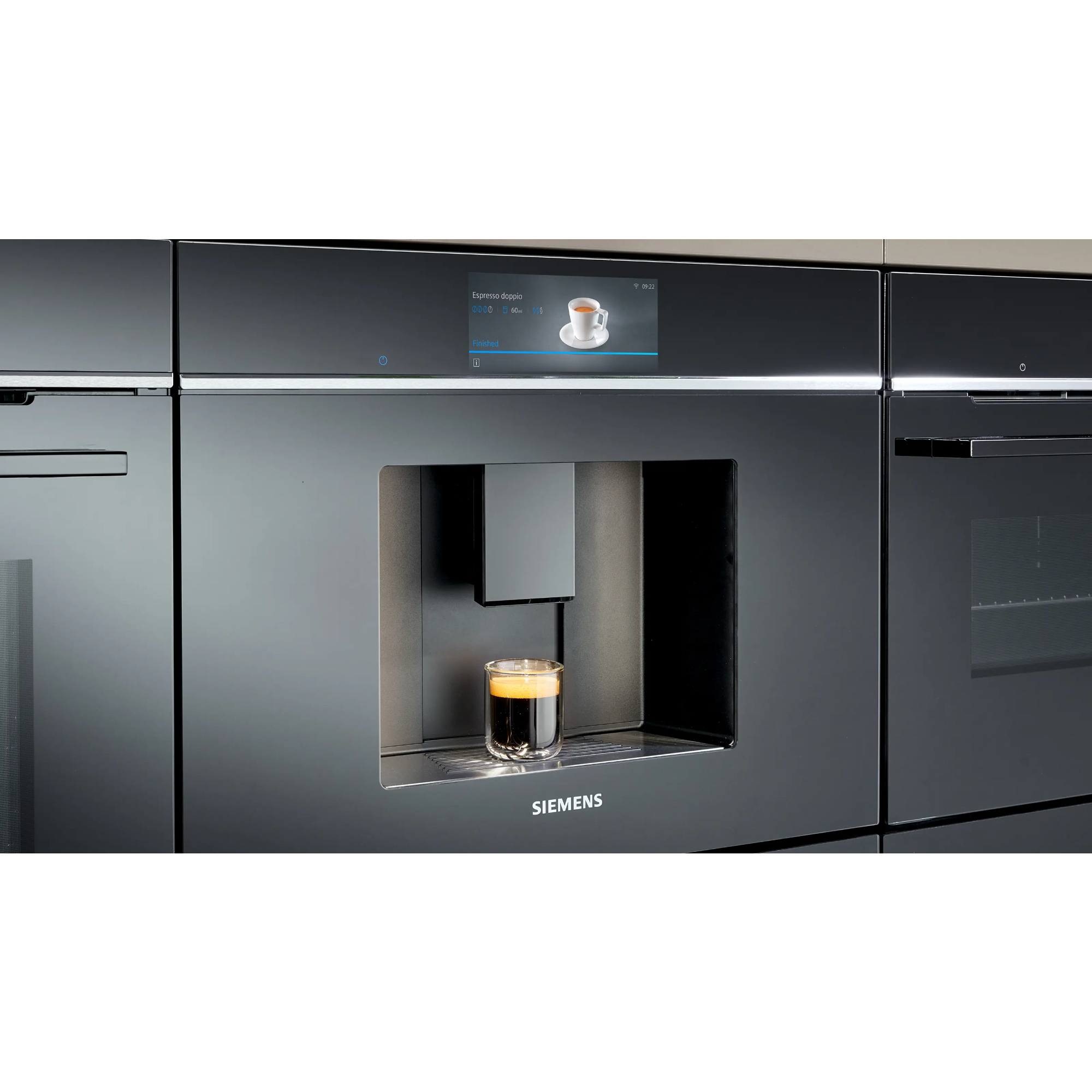 Кофемашина автоматическая встраиваемая Siemens CT718L1B0, черный в TehnoAdept