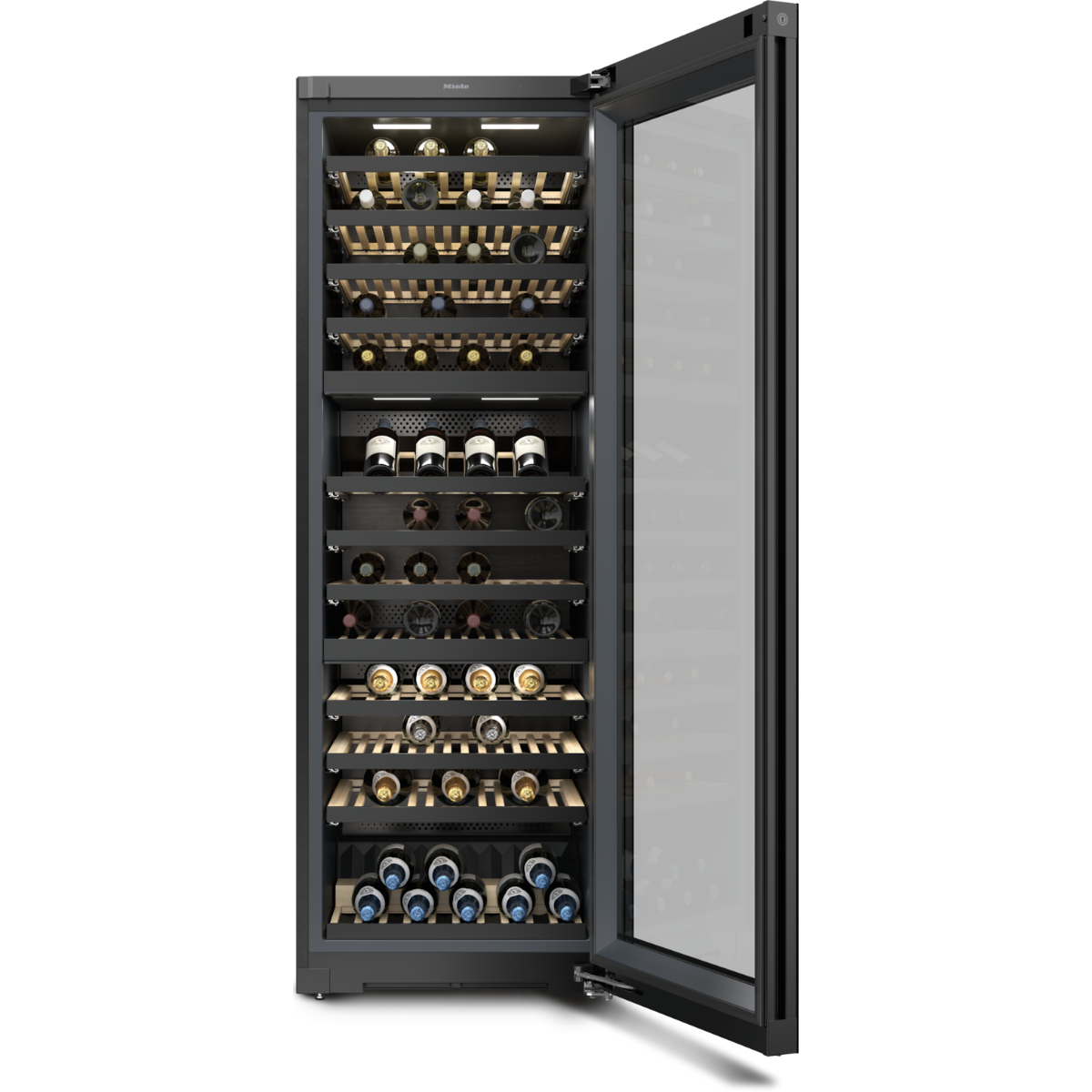 Винный шкаф Miele KWT 4995 F OBSW Obsidian Black/Glass, черный обсидиан/стекло в TehnoAdept