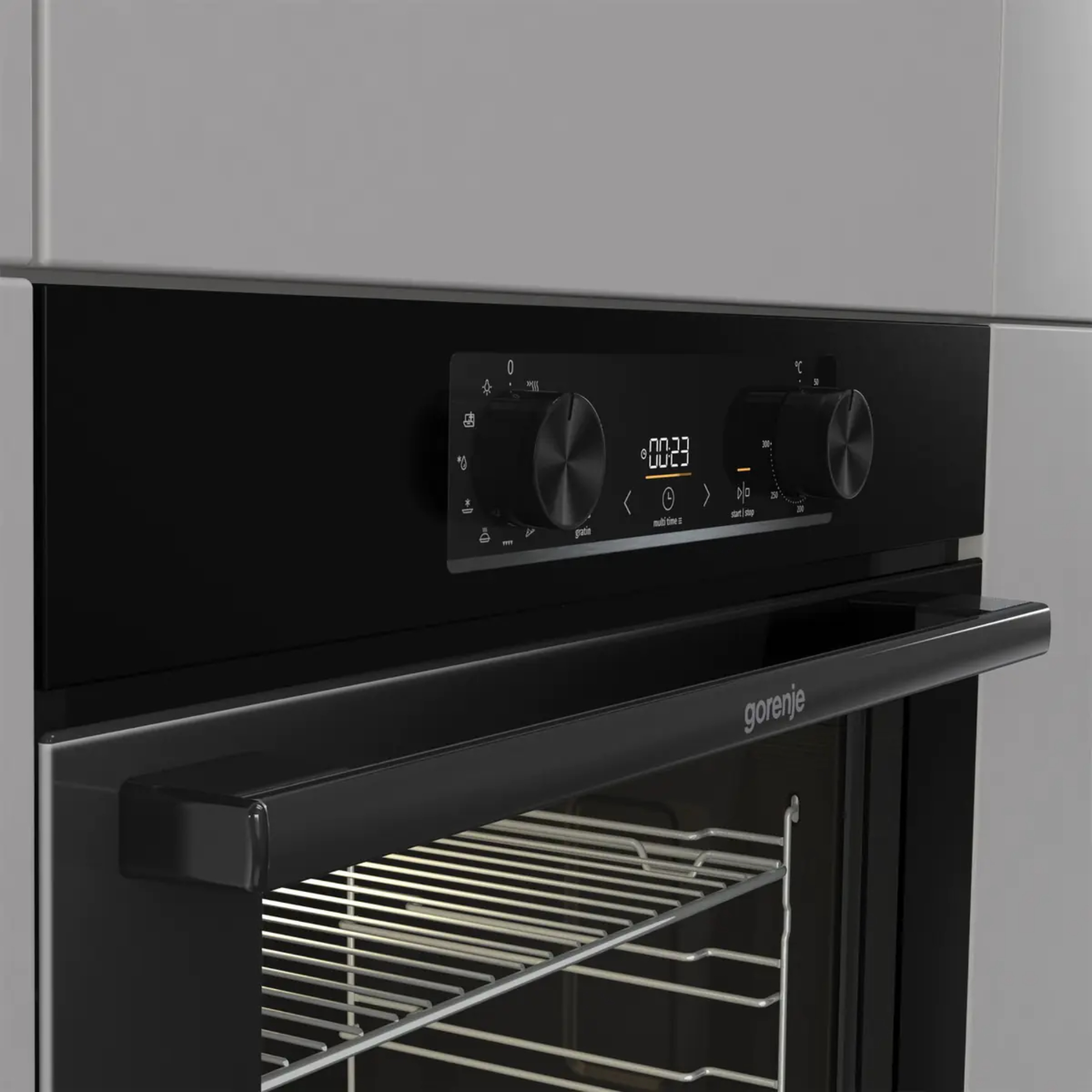 Духовой шкаф электрический Gorenje BO6735E02BKOT, черный в TehnoAdept