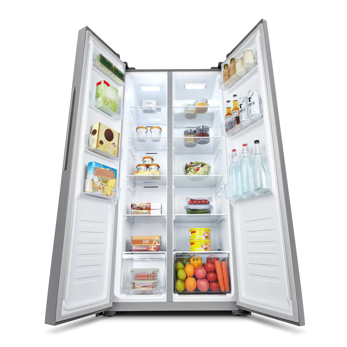 Холодильник Side-by-Side Gorenje NRS81714SI, серый металлик в TehnoAdept
