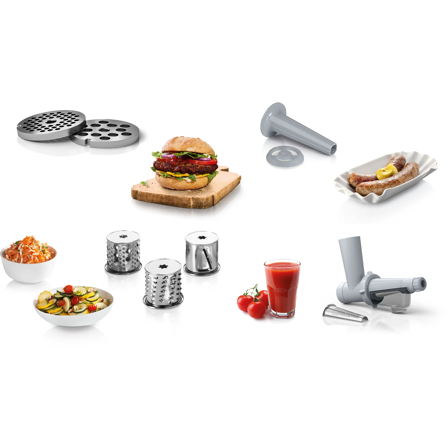 Мясорубка электрическая Bosch MFW2517W, белый в TehnoAdept
