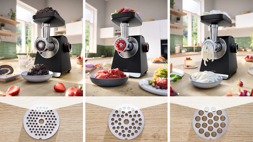 Мясорубка электрическая Bosch MFWS650B, черный/серебристый металлик в TehnoAdept